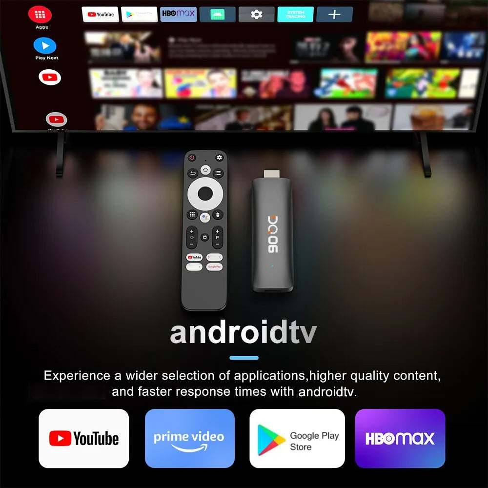 Mini TV Stick Android12 Allwinner DQ06 ATV H618 Quad Core Cortex A53 Support 8K Video 4K Wifi6 BT Remote Smart TV Box - Supersell