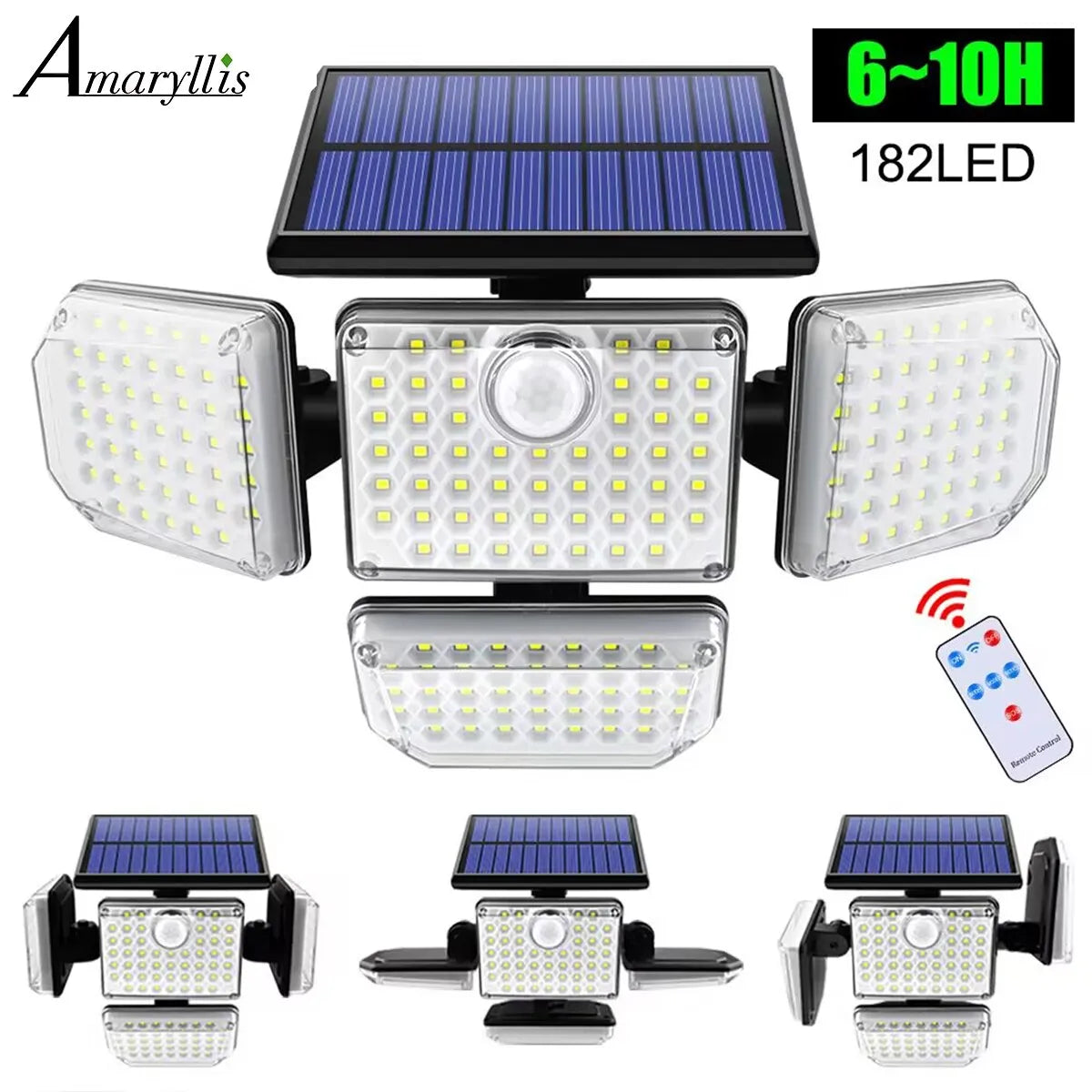 Solar Outdoor Light 182/112 LED Solar Security Flood Lighting - Supersell