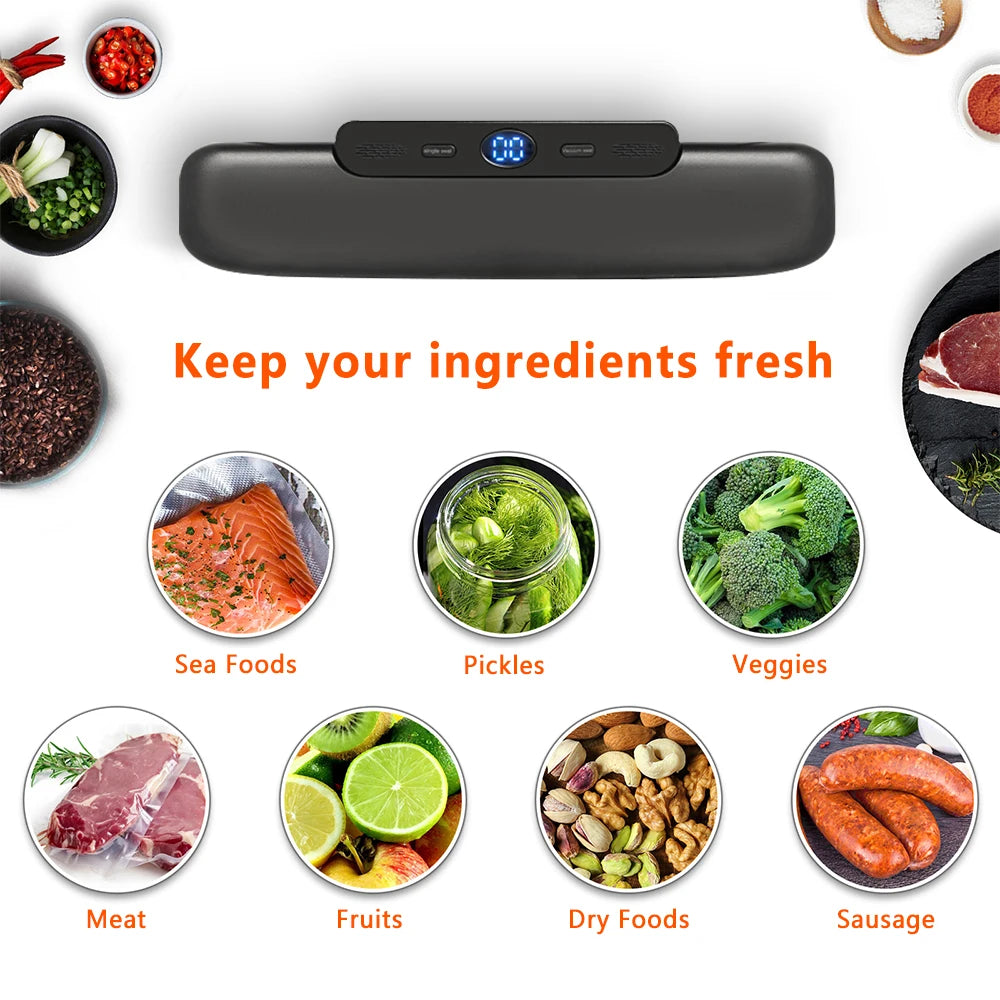 Vacuum Sealer Packaging Machine Food Vacuum Sealer With Free 10pcs Vacuum bags - Supersell