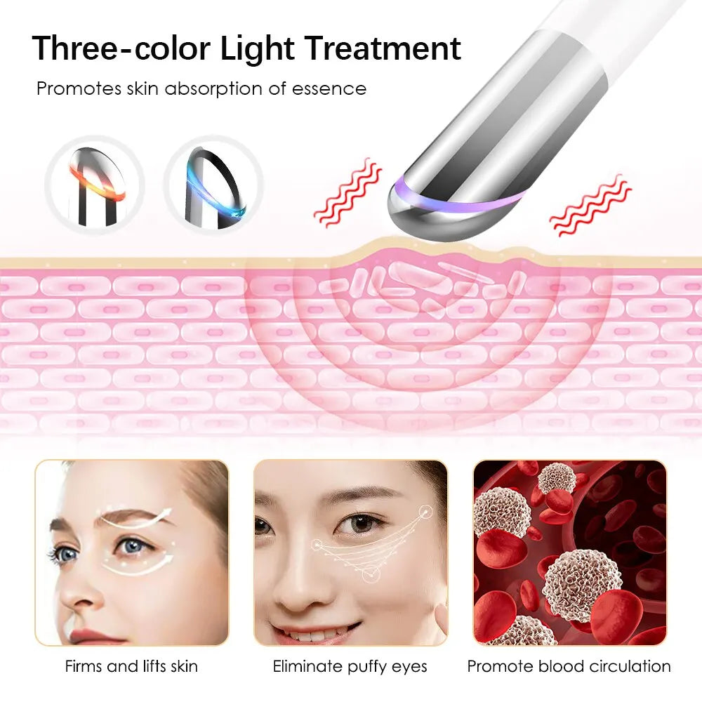 Eye Massager Constant Temperature Heating Vibration Massage Lighten Dark Circles and Eyes Bags Eye Skin Care - Supersell