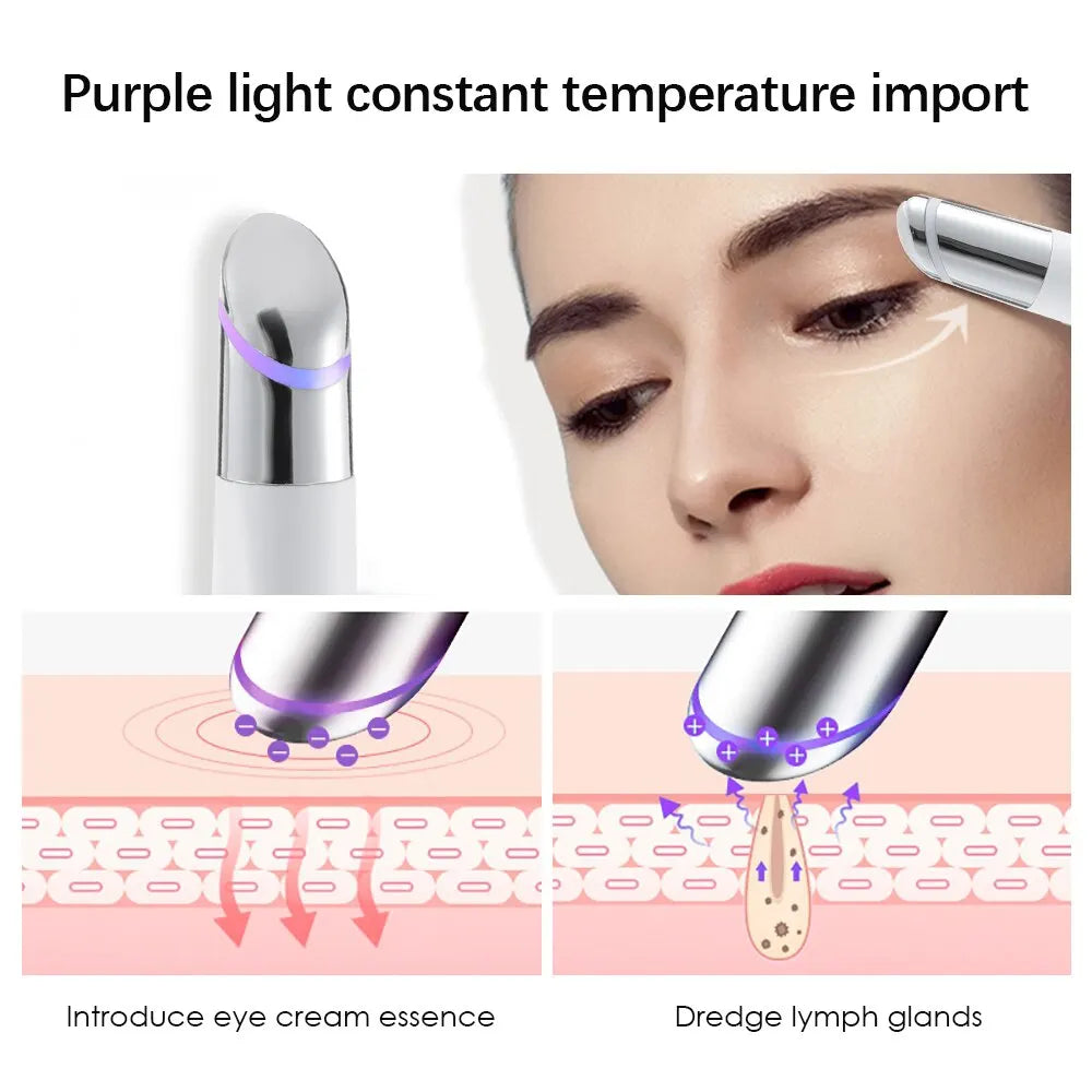 Eye Massager Constant Temperature Heating Vibration Massage Lighten Dark Circles and Eyes Bags Eye Skin Care - Supersell