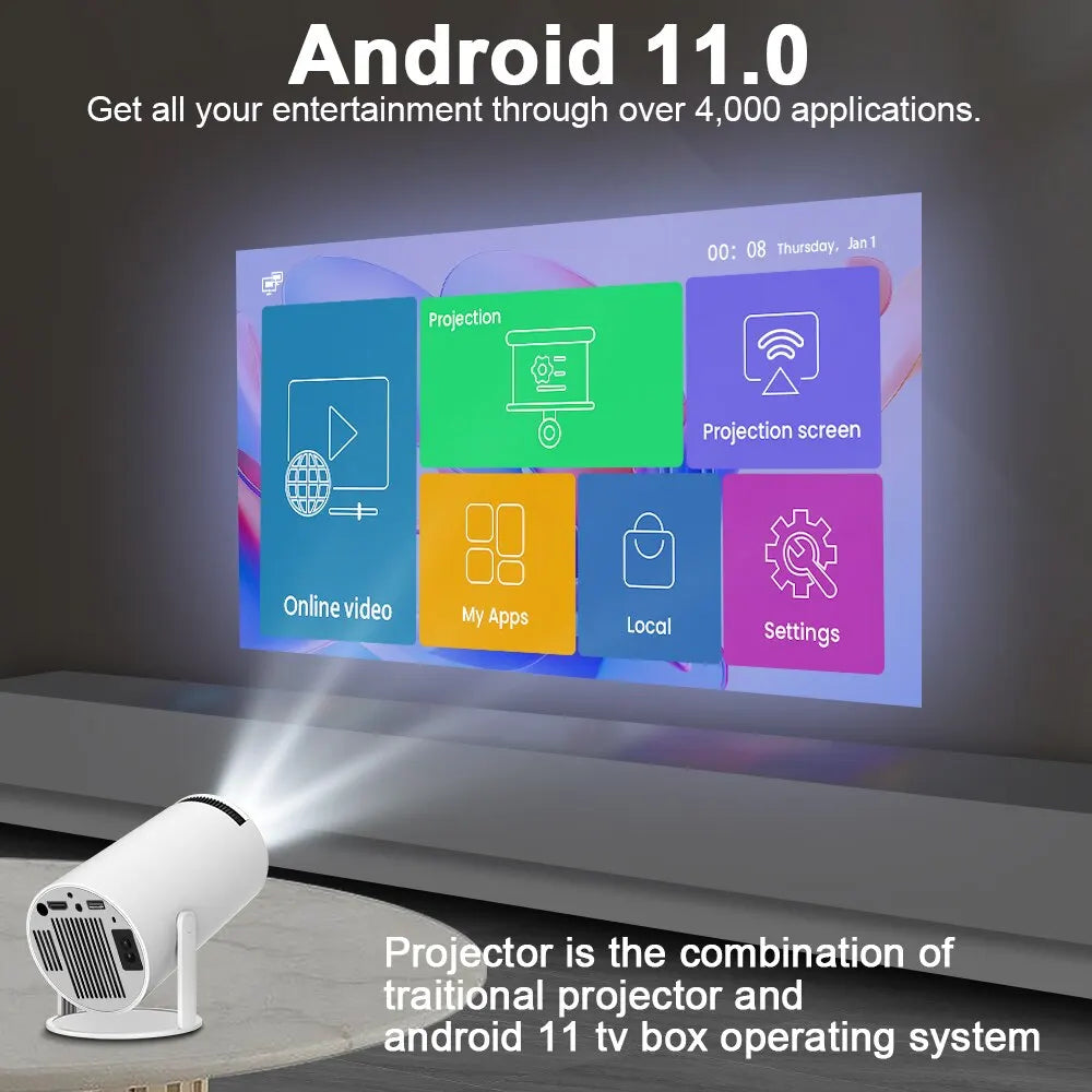 Magcubic Projector Hy300 4K Android iOS - Supersell