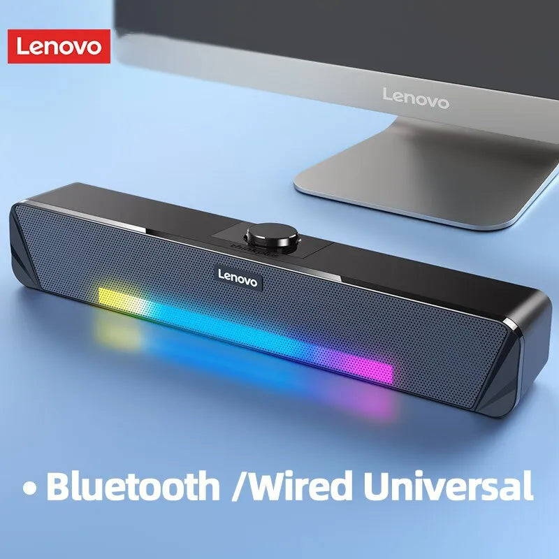 Lenovo Wired and Bluetooth 5.0 Speaker 360 Home Movie Surround Sound Bar - Supersell