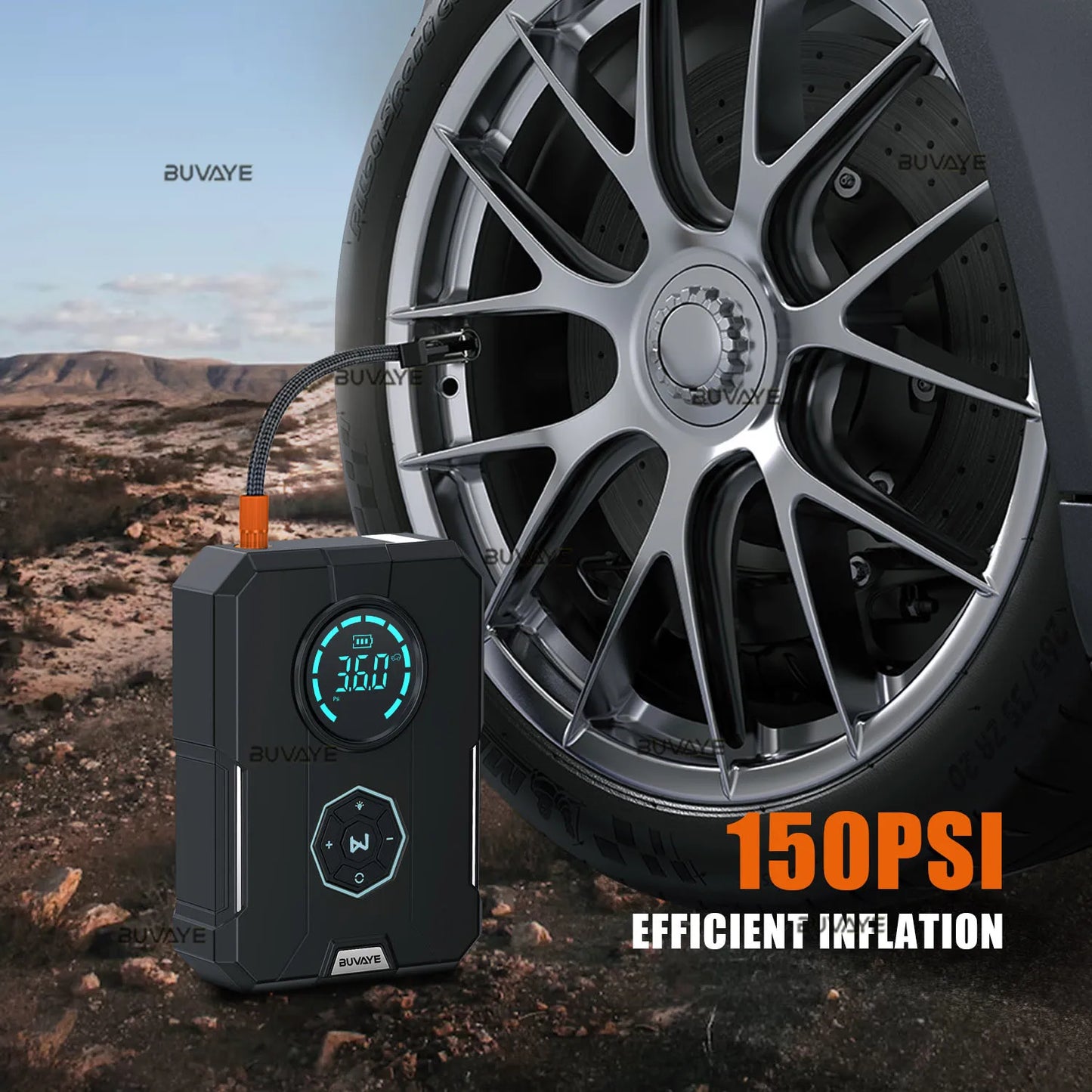 Car Jump Starter | Air Pump | Power Bank | Torch | 6 in 1 - Supersell